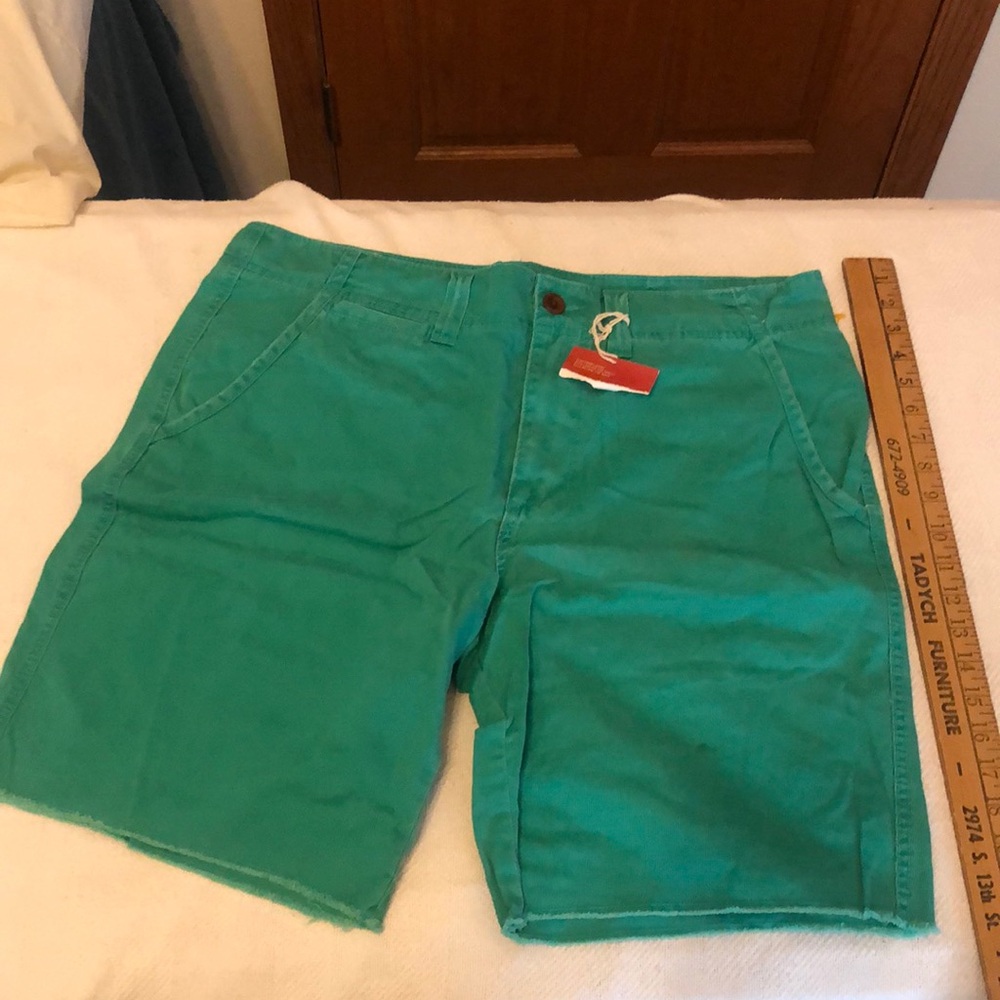 Mossimo Supply Co Green Flat Front Shorts